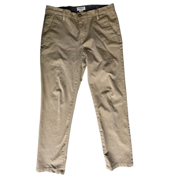 Dockers Slim Tapered Khaki Pants Mens 33x32 Casual Wear Classic Fit Cotton Blend - Picture 1 of 10
